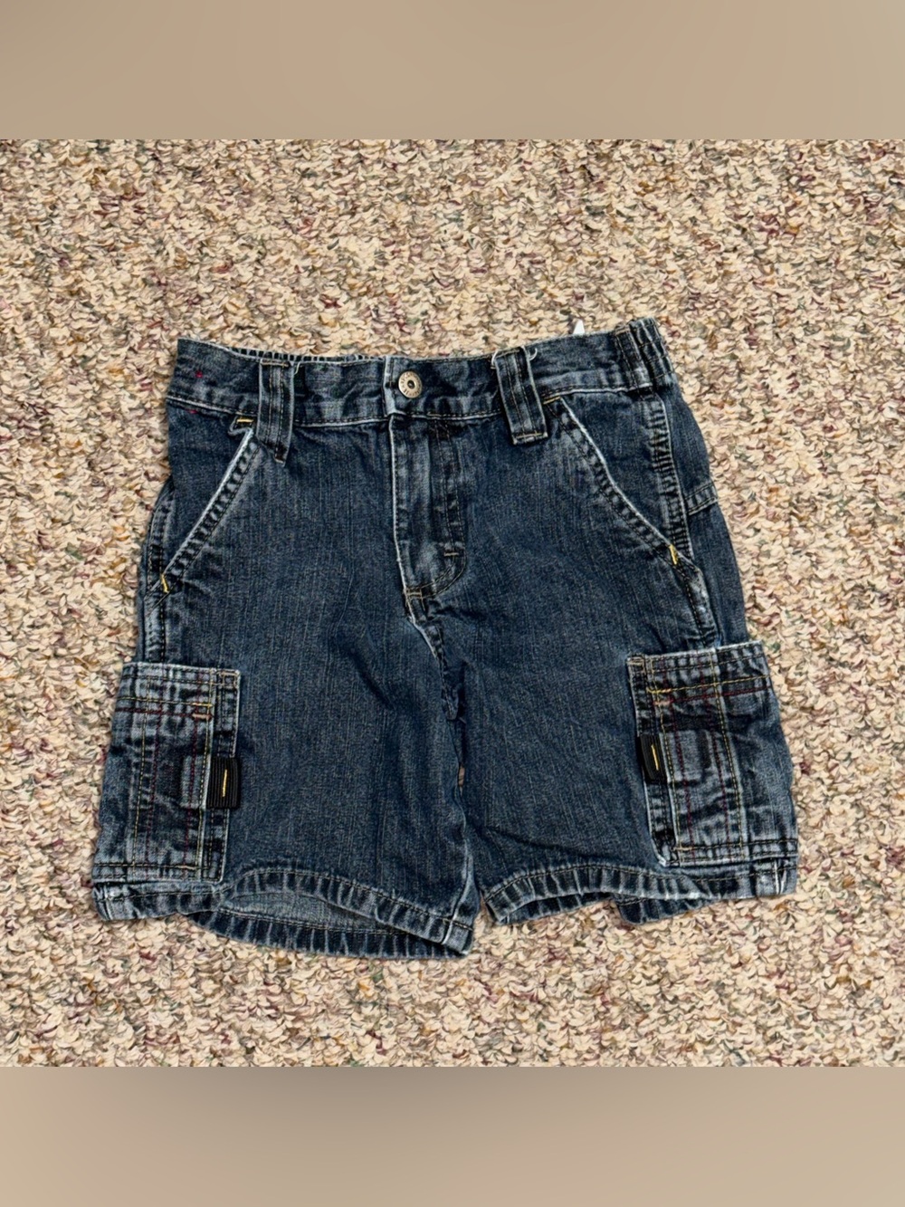 Kids boys girls toddler size 4T shorts Dark Blue Denim Cargo Shorts wrangler